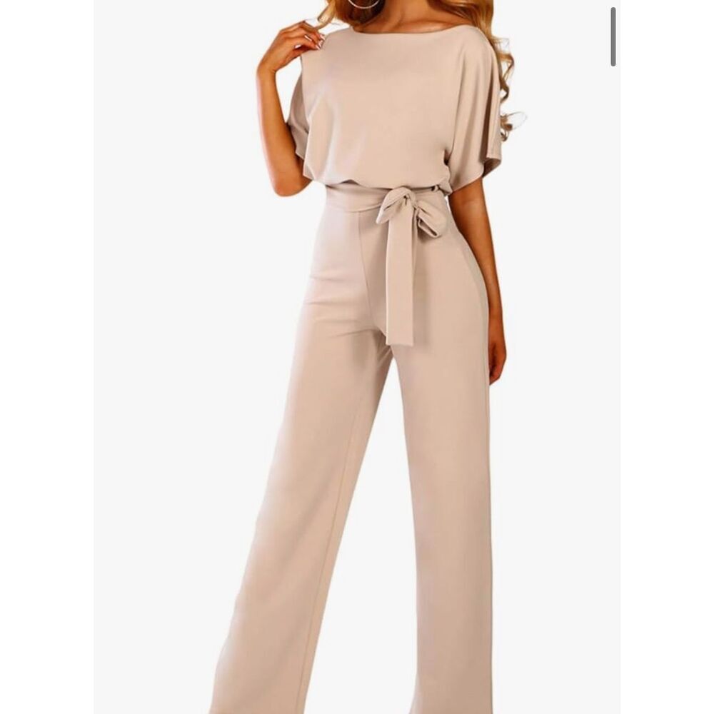 NWOT Dokotoo Jumpsuits for Women Casual Loose Batwing Sleeve Dressy Crewneck Rom